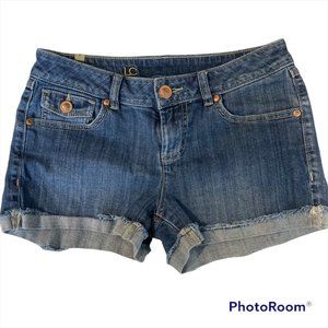 LC Lauren Conrad Cuffed Denim Jean Shorts Midi Size 4